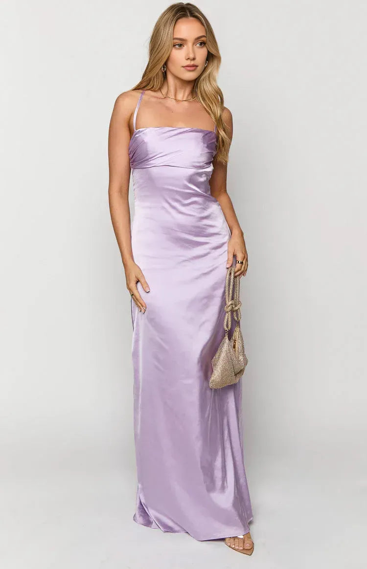 Timeless Special Occasion Sophisticated Graceful Elegant Square Neck Sleeveless Long Prom Dress