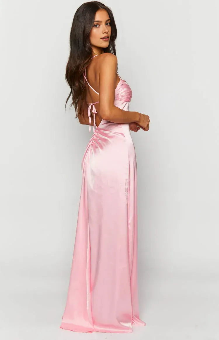 Timeless Special Occasion Sophisticated Graceful Elegant Square Neck Sleeveless Long Prom Dress