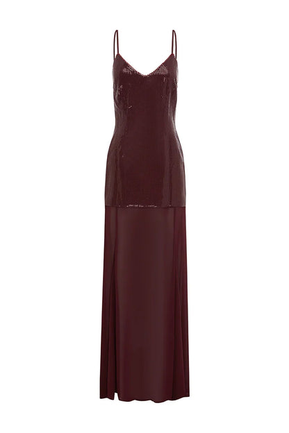 Sophisticated Graceful Stylish Refined Elegant White Sequins Sheath Sleeveless Floor-Length Prom Dress