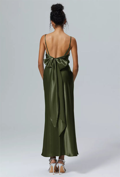 Refined Beautiful Timeless Chic Elegant Mermaid Square Neck Sleeveless Long Prom Dress