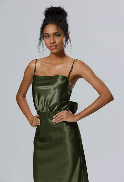 Refined Beautiful Timeless Chic Elegant Mermaid Square Neck Sleeveless Long Prom Dress