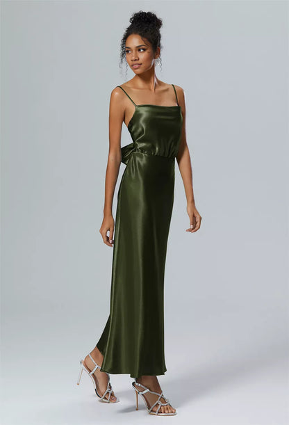 Refined Beautiful Timeless Chic Elegant Mermaid Square Neck Sleeveless Long Prom Dress