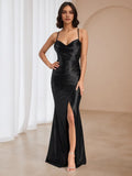 Lavender Strapless Ruched Prom Dress with Side Slit - Elegant Formal Evening Gown for Dance Events（副本）
