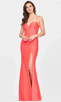 Black Coral Mermaid Evening Dresses with Spaghetti Straps Corset Bodice Ruched Detailing, and High Side Slit An Ideal Choice for Proms Formal Galas and Tie Celebrations