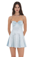 Light Blue Homecoming Dresses Spaghetti Straps, Ruched Sweetheart Neck Flared Skirt A Must Have for Creating a Stunning Look at Teenage School Celebrations
