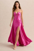 Special Occasion Sophisticated Graceful Stylish Refined Elegant A-Line Halter Open Back Prom Dress