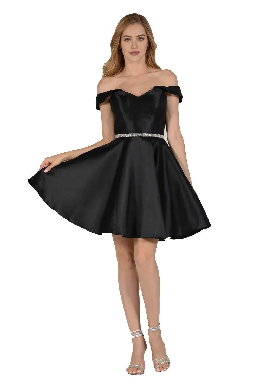 Yellow Sunny Off Shoulder Homecoming Dress with Bel Perfect for School Dance