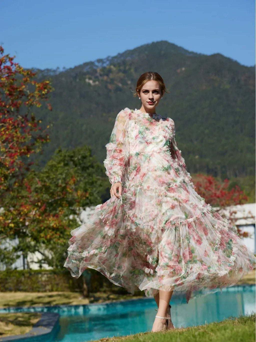 Stylish Refined Beautiful Timeless Elegant Red Tulle A-Line Sweetheart Floor-Length Prom Dress