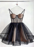 Sweetheart Sleeveless Short/Mini Homecoming Dresses with Lace-Up