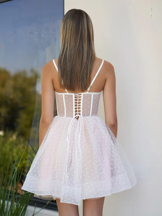 Elegant Black A-Line Sweetheart Sleeveless Classic-Back Mini-Length Homecoming Dress
