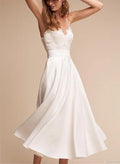 Tea-Length Short Reception Wedding Dresses