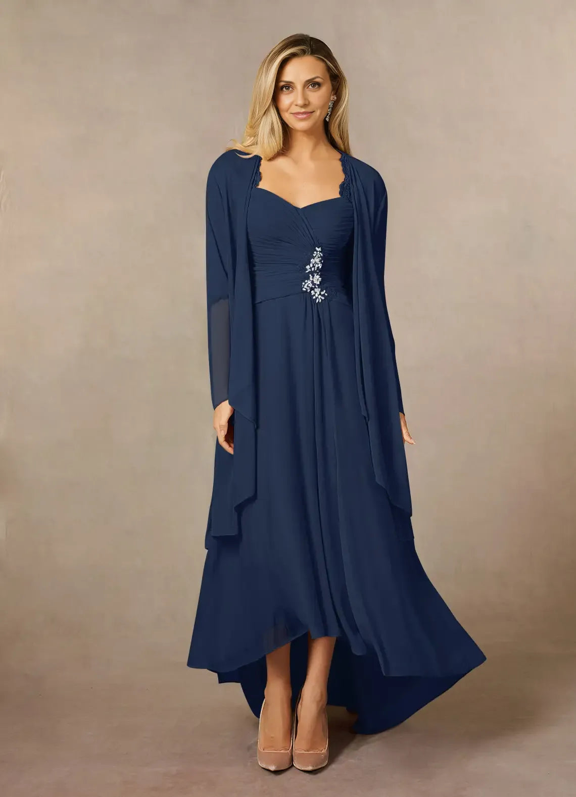 Special Occasion Sophisticated Elegant Lace Sheath Sweetheart Mother of the Bride Dress