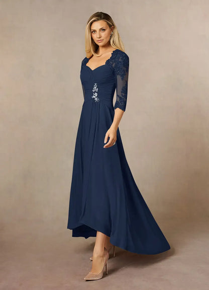 Special Occasion Sophisticated Elegant Lace Sheath Sweetheart Mother of the Bride Dress