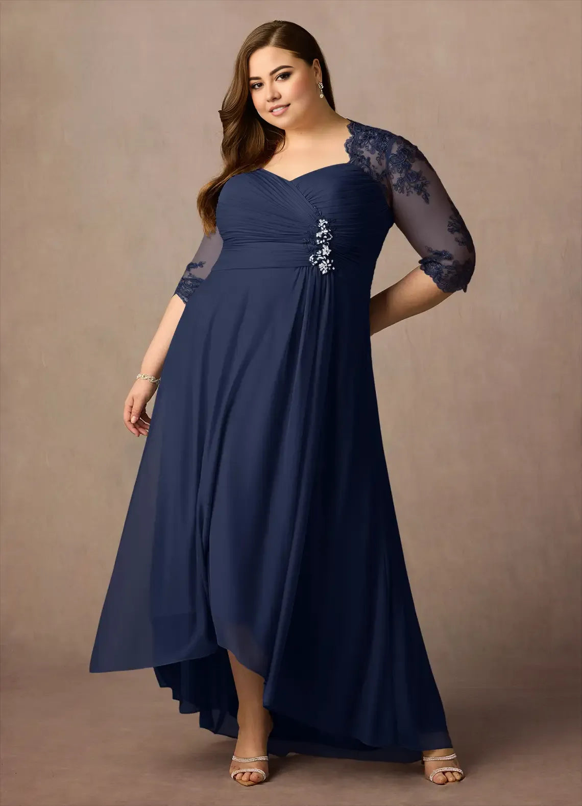 Beautiful Timeless Chic Elegant Lace Sheath Sweetheart Mother of the Bride Dress