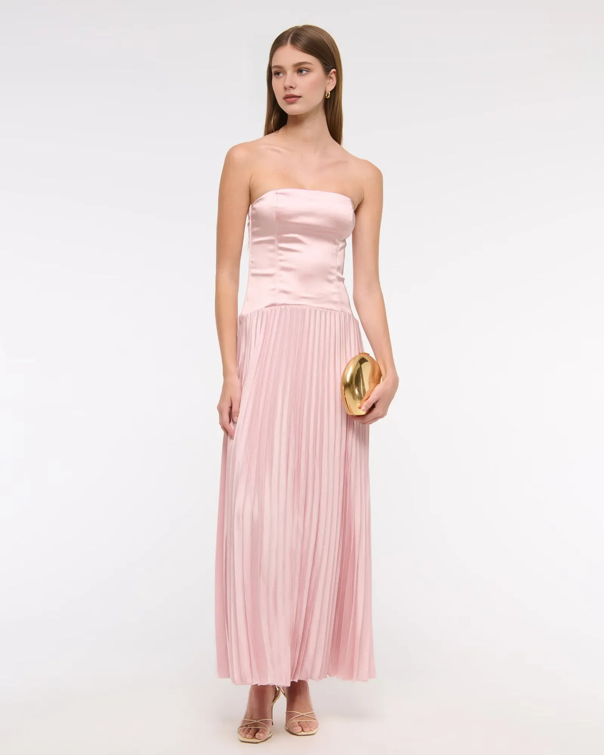 Sophisticated Graceful Stylish Refined Beautiful Timeless Elegant A-Line Strapless Sleeveless Prom Dress