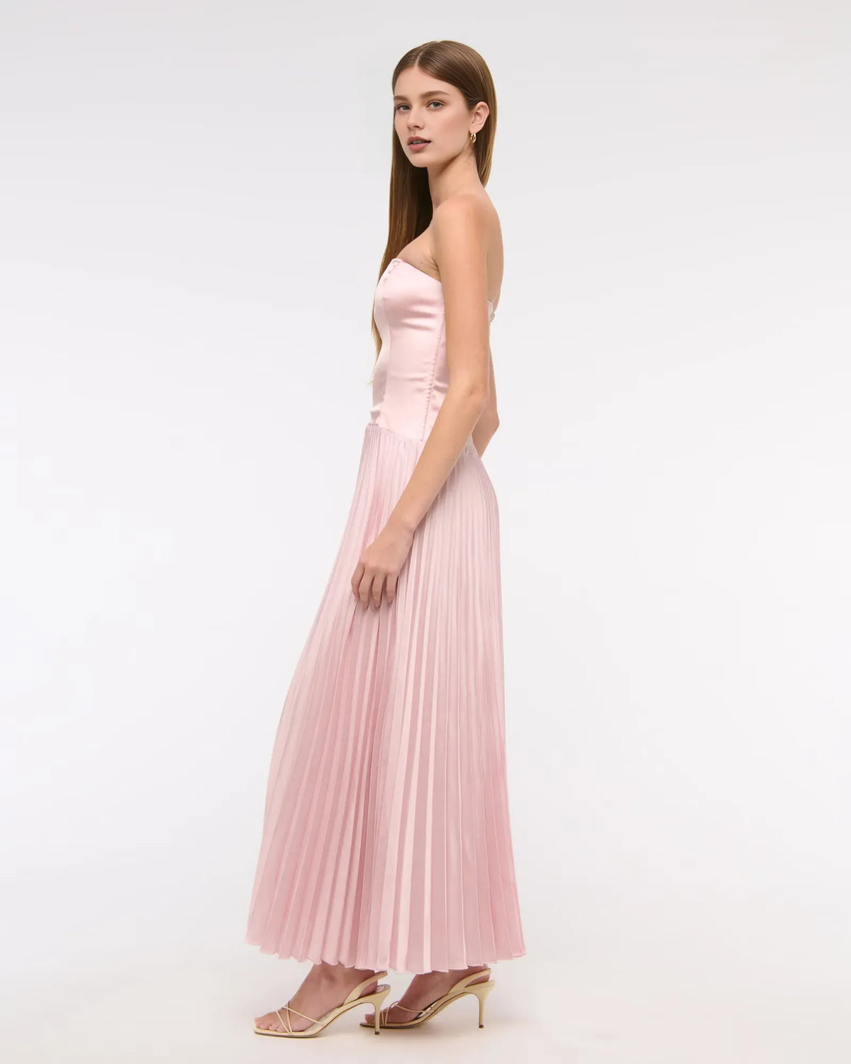 Sophisticated Graceful Stylish Refined Beautiful Timeless Elegant A-Line Strapless Sleeveless Prom Dress