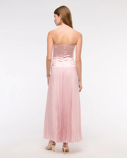 Sophisticated Graceful Stylish Refined Beautiful Timeless Elegant A-Line Strapless Sleeveless Prom Dress