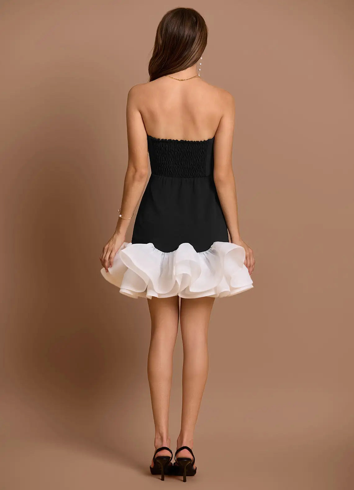 Stylish Refined Beautiful Timeless Chic Elegant Black A-Line Sleeveless Mini Evening Dress