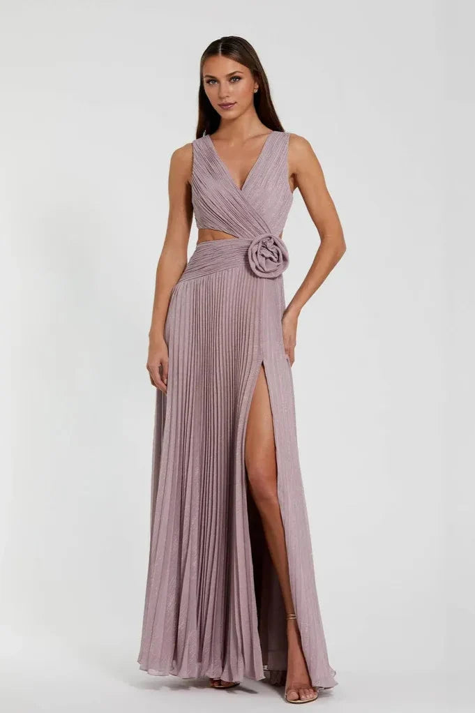 Beautiful Timeless Special Occasion Sophisticated Elegant Lilac A-Line Sleeveless Floor-Length Prom Dress