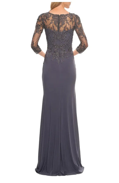 Special Occasion Elegant Emerald Green Chiffon V-Neck Floor-Length Mother of the Bride Dress