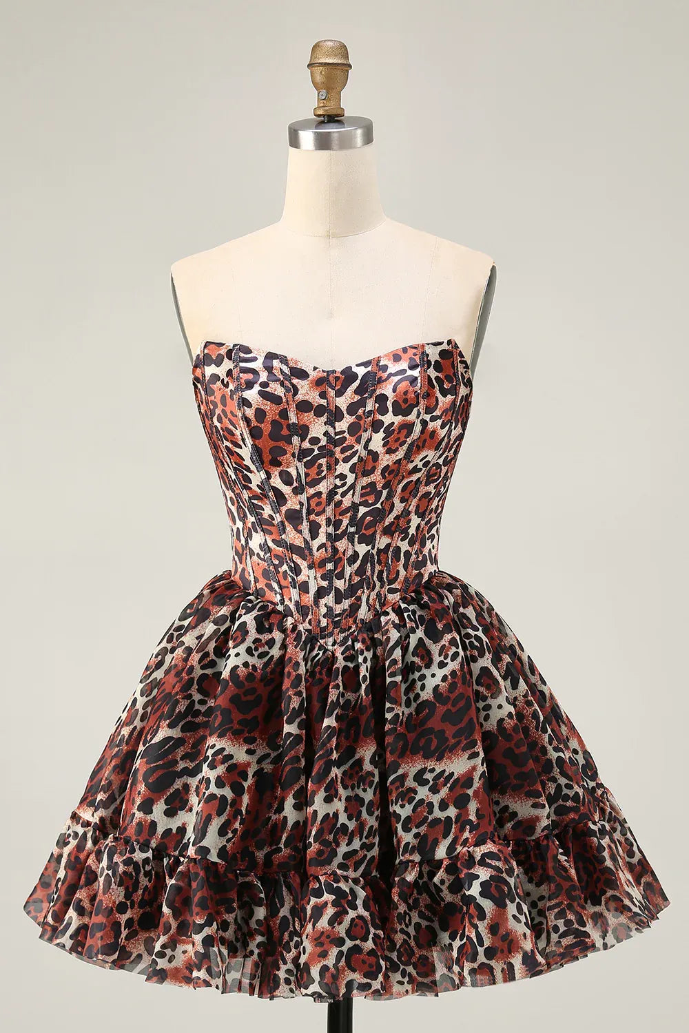 Stylish Refined Beautiful Timeless Elegant Red Lace A-Line Sleeveless Mini Homecoming Dress