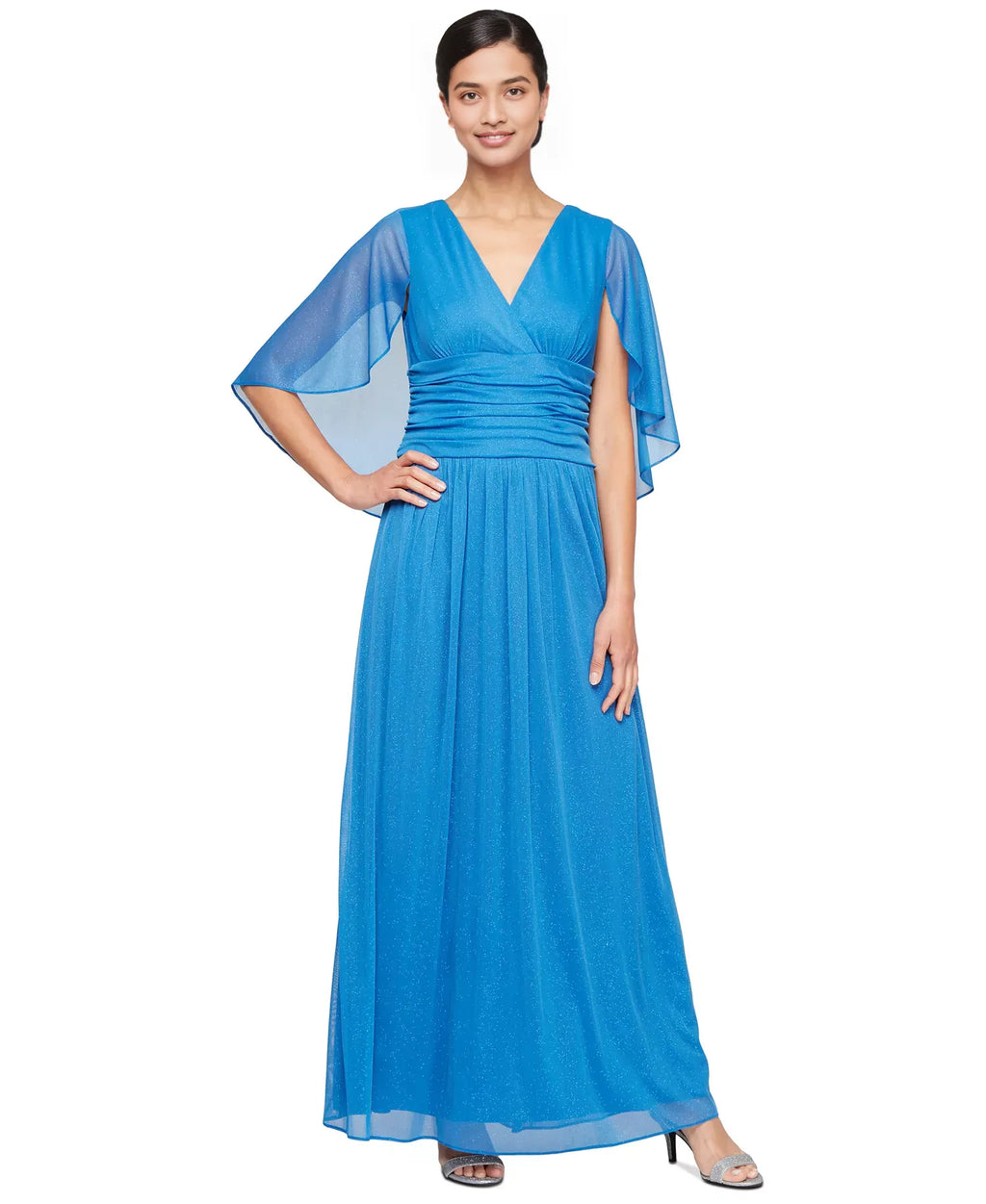 Sophisticated Graceful Stylish Refined Beautiful Timeless Elegant Chiffon A-Line Floor-Length Prom Dress