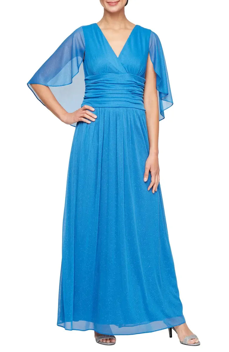 Sophisticated Graceful Stylish Refined Beautiful Timeless Elegant Chiffon A-Line Floor-Length Prom Dress