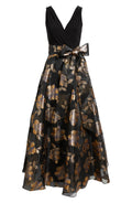 Special Occasion Sophisticated Graceful Stylish Elegant Gold Organza A-Line Sleeveless Floor-Length Prom Dress