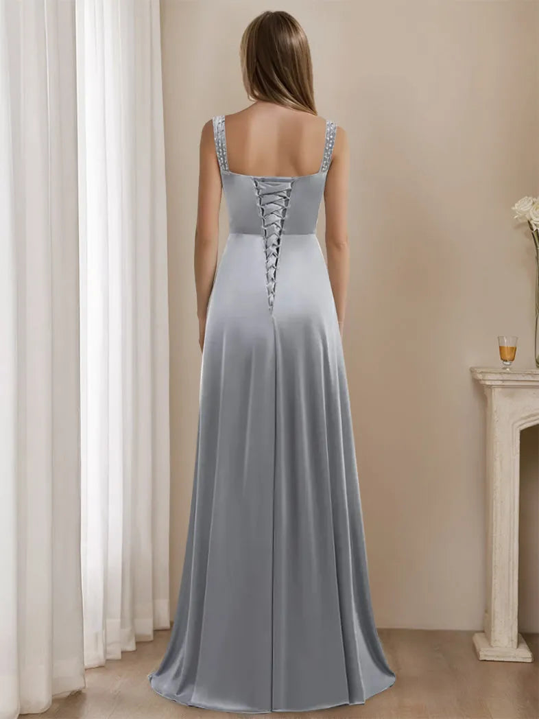 V-Neck Floor-Length Sleeveless Mother of the Bride Dresses
