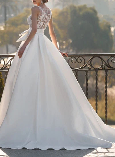 V-Neck Ball-Gown Wedding Dresses