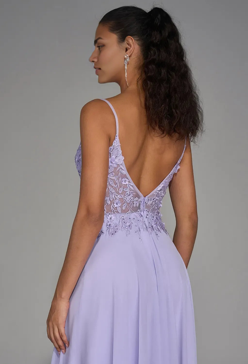 Refined Beautiful Timeless Special Occasion Elegant Tulle A-Line V-Neck Sleeveless Prom Dress