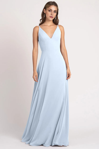 Stylish Refined Beautiful Timeless Special Occasion Elegant Chiffon A-Line Sleeveless Bridesmaid Dress