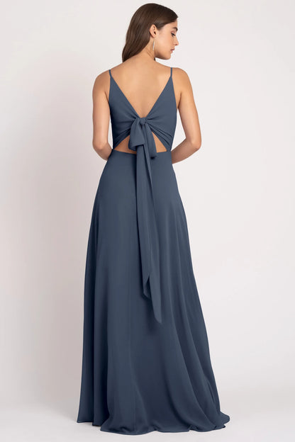 Stylish Refined Beautiful Timeless Special Occasion Elegant Chiffon A-Line Sleeveless Bridesmaid Dress
