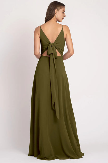 Stylish Refined Beautiful Timeless Special Occasion Elegant Chiffon A-Line Sleeveless Bridesmaid Dress