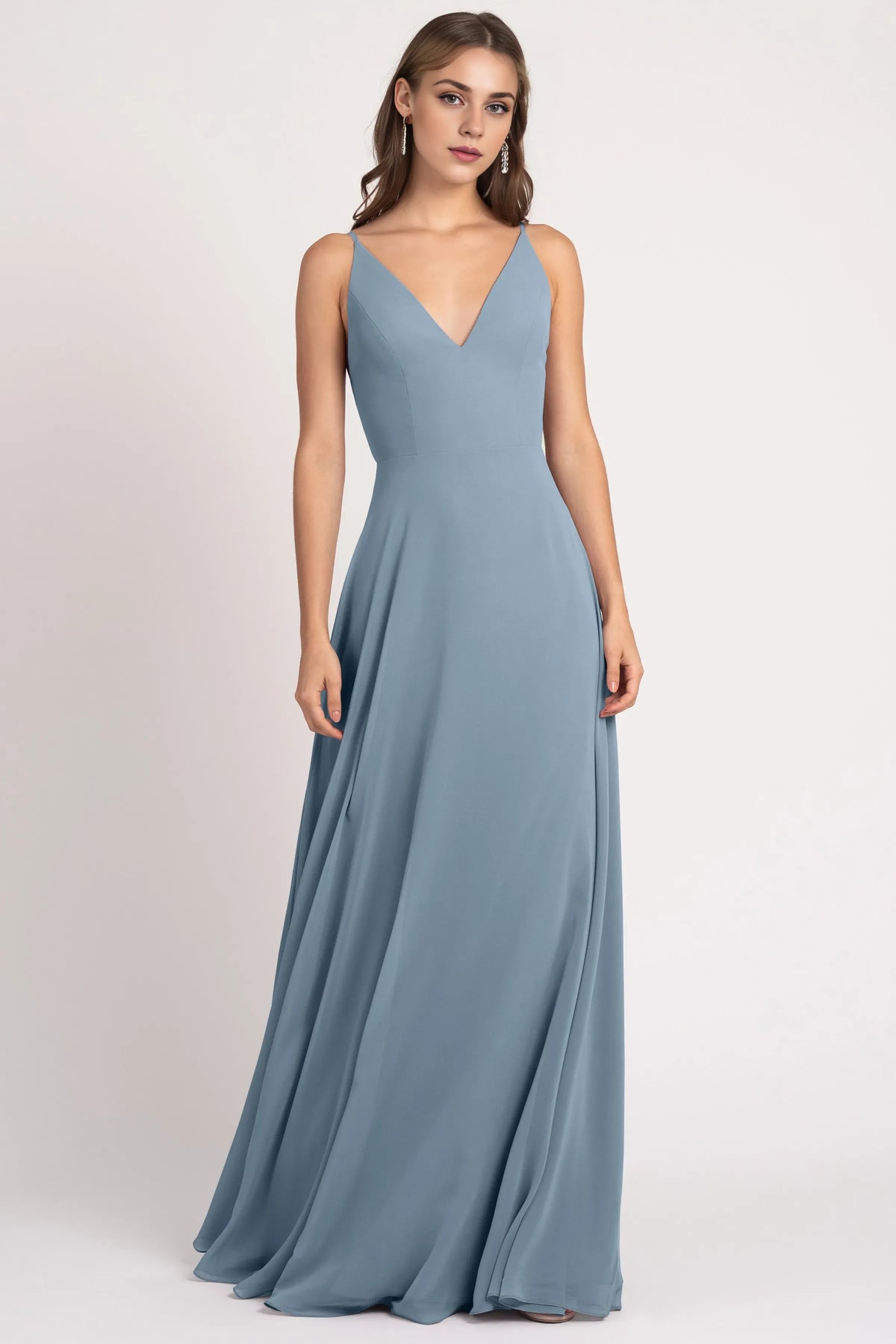 Stylish Refined Beautiful Timeless Special Occasion Elegant Chiffon A-Line Sleeveless Bridesmaid Dress