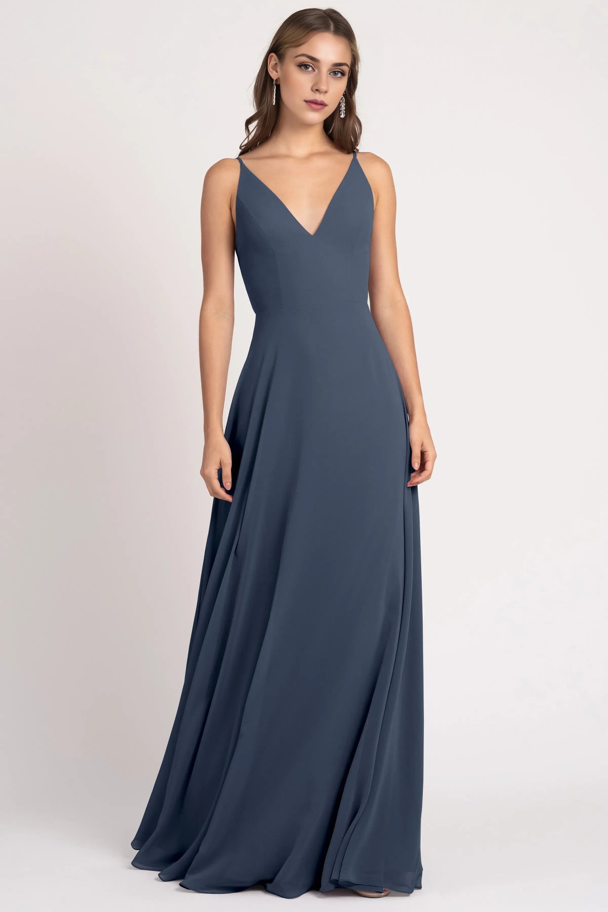 Stylish Refined Beautiful Timeless Special Occasion Elegant Chiffon A-Line Sleeveless Bridesmaid Dress