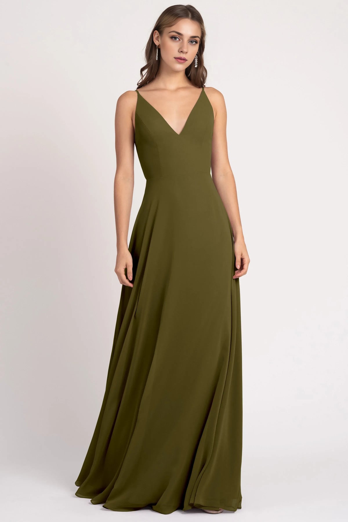 Stylish Refined Beautiful Timeless Special Occasion Elegant Chiffon A-Line Sleeveless Bridesmaid Dress