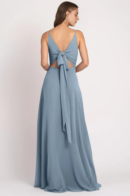 Stylish Refined Beautiful Timeless Special Occasion Elegant Chiffon A-Line Sleeveless Bridesmaid Dress