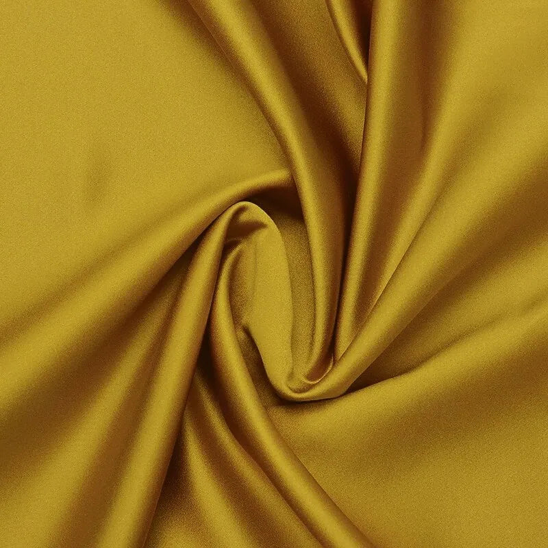 Yellow Vibrant A-line V-Neck Sleeveless Ruffled Mustard Floor-Length Prom Dress