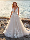 Wedding Dresses Ball Gown V Neck Off Shoulder Spaghetti Strap Chapel Train Bridal Gowns With Pleats Ruched