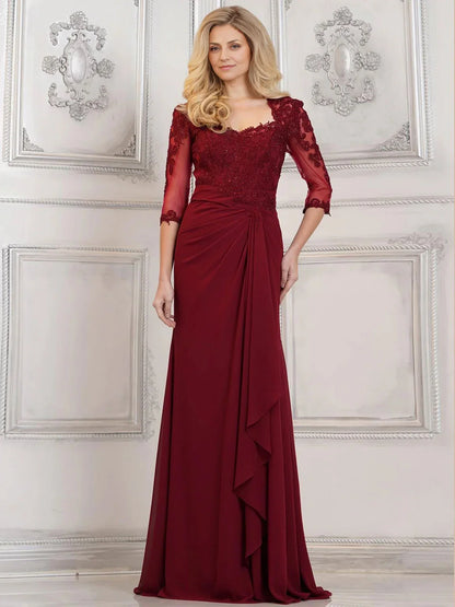 Timeless Chic Elegant Tulle Mermaid Backless Long Mother of the Bride Dress