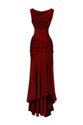 Timeless Special Occasion Sophisticated Graceful Elegant Satin Sheath Asymmetric Sleeveless Prom Dress