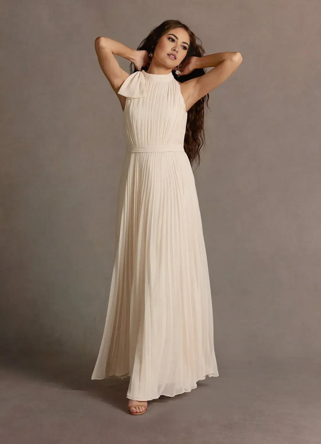 Special Occasion Sophisticated Graceful Elegant Blue Chiffon A-Line Halter Sleeveless Prom Dress