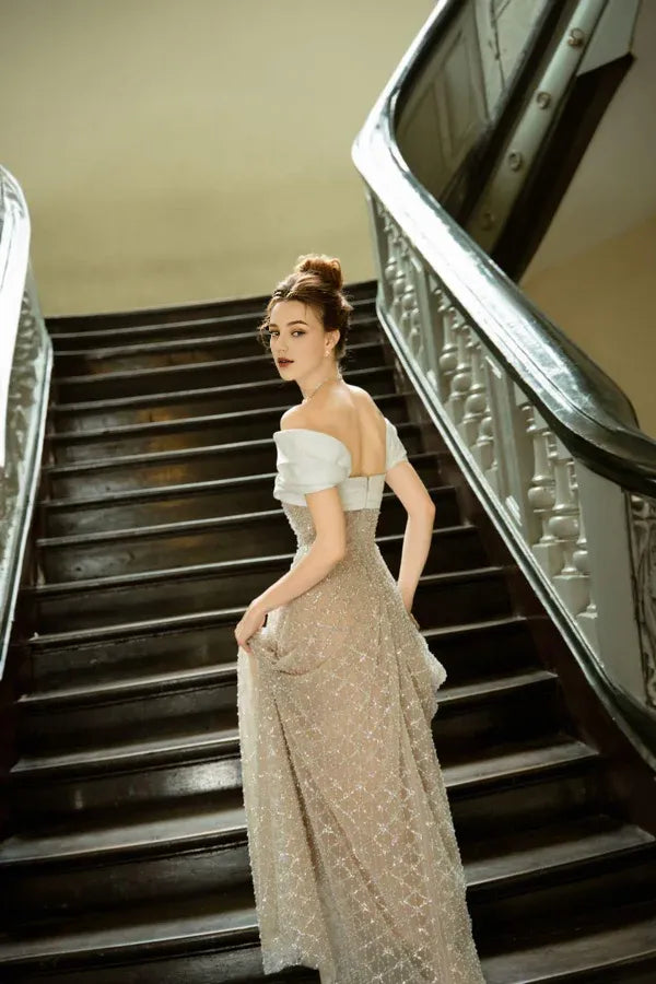 Special Occasion Sophisticated Graceful Stylish Elegant Tulle A-Line Asymmetric Sleeveless Prom Dress
