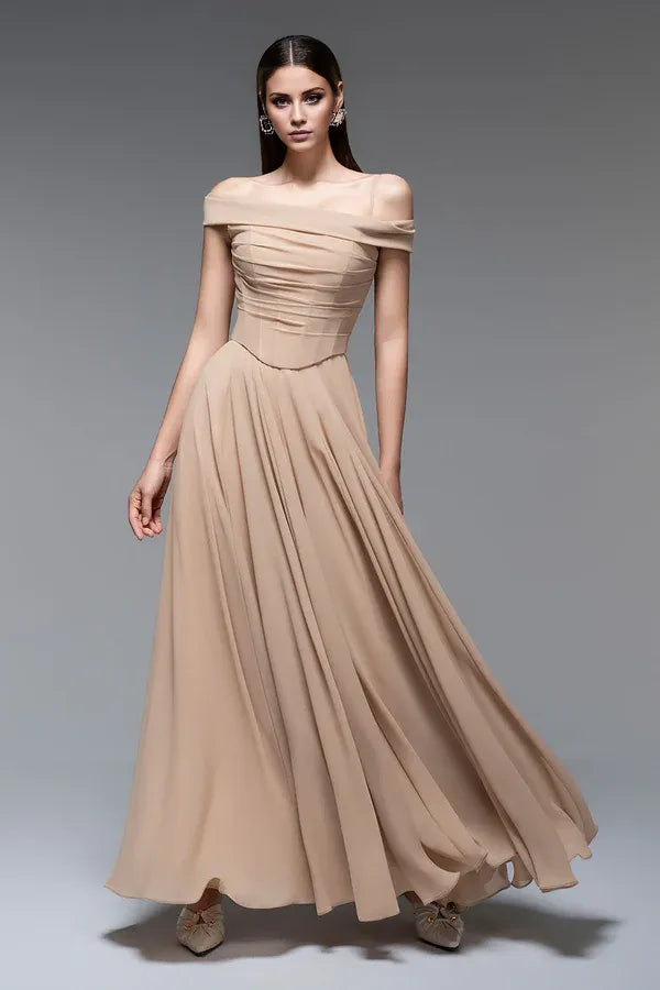 Refined Beautiful Timeless Special Occasion Sophisticated Graceful Elegant A-Line Sleeveless Prom Dress