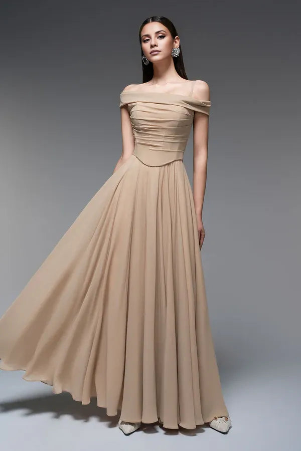 Refined Beautiful Timeless Special Occasion Sophisticated Graceful Elegant A-Line Sleeveless Prom Dress