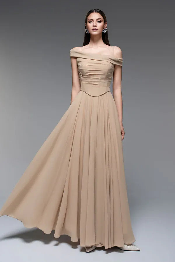 Refined Beautiful Timeless Special Occasion Sophisticated Graceful Elegant A-Line Sleeveless Prom Dress