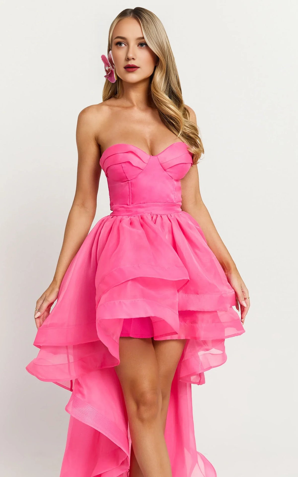 Timeless Special Occasion Sophisticated Graceful Elegant Hot Pink A-Line Sweetheart Prom Dress