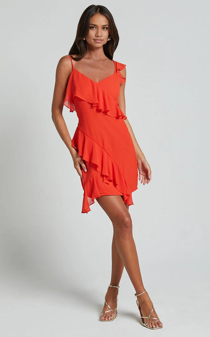 Timeless Special Occasion Elegant Hot Pink Sheath Spaghetti Strap Mini Homecoming Dress