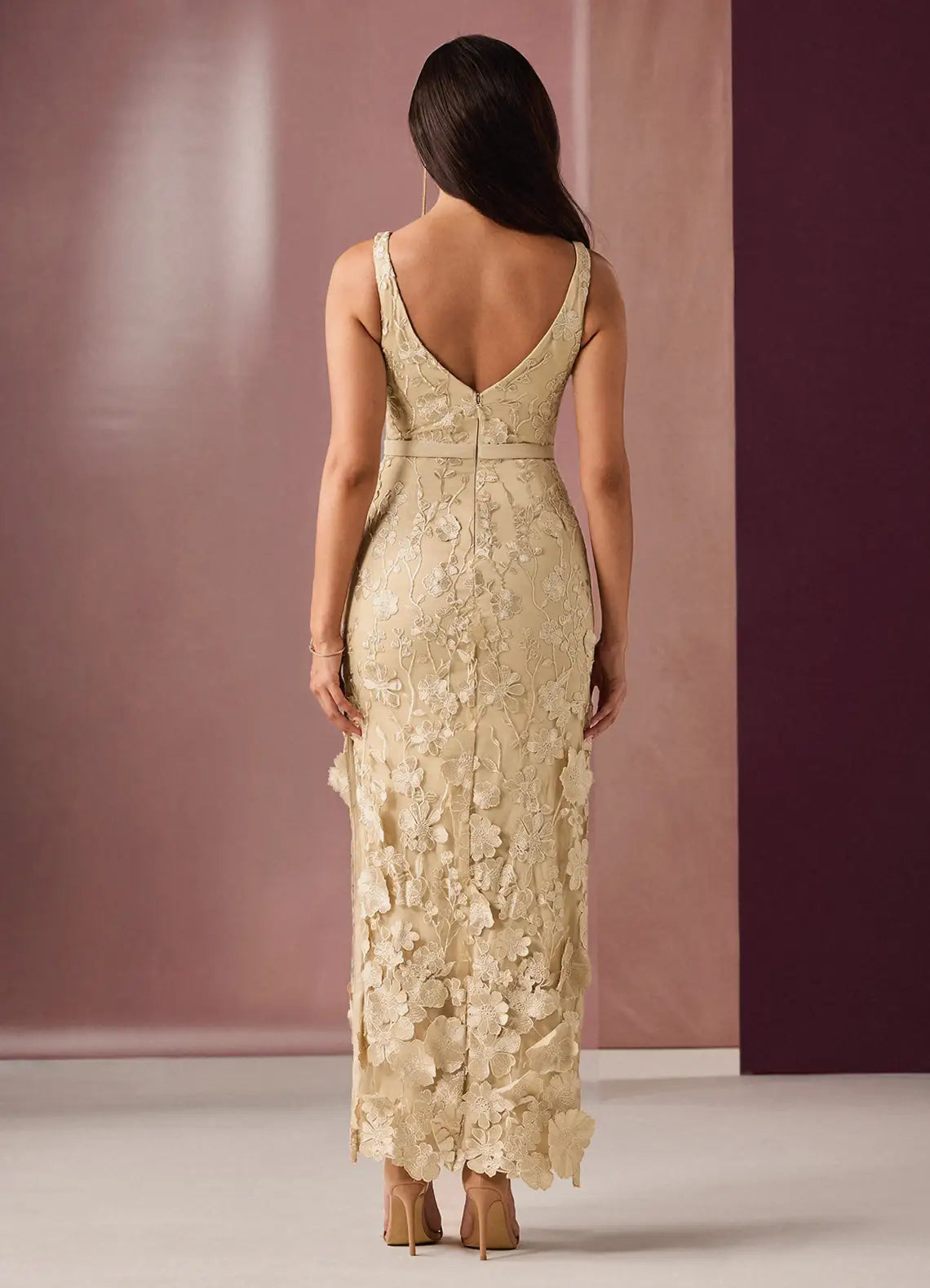 Graceful Stylish Refined Beautiful Timeless Chic Elegant Champagne Mermaid Sleeveless Prom Dress